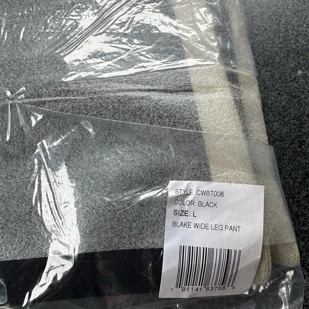 Spiritual Gangster Black and Cream Flare Pants - NEW! - Picture 3 of 6